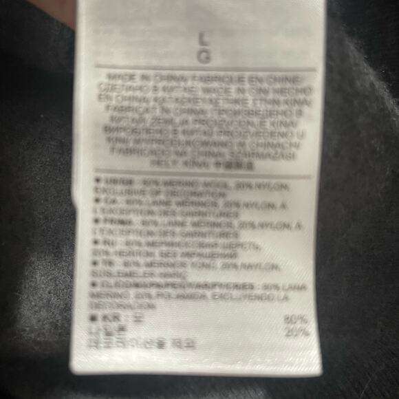 Banana Republic Gray Mens Pullover 1/4 Zip Sweater Size Large - Picture 4 of 6